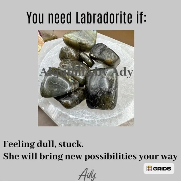 8mm Labradorite beaded bracelet/fall vibes gold hematite spacers - Picture 3 of 6